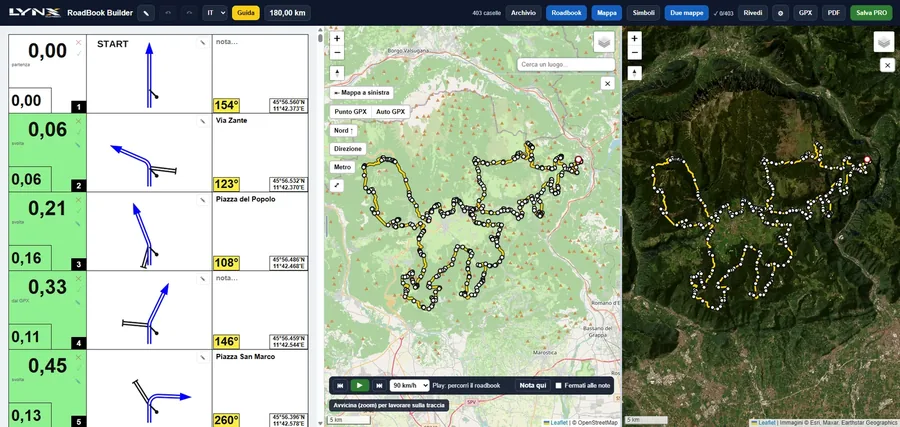 Il primo roadbook col Builder
