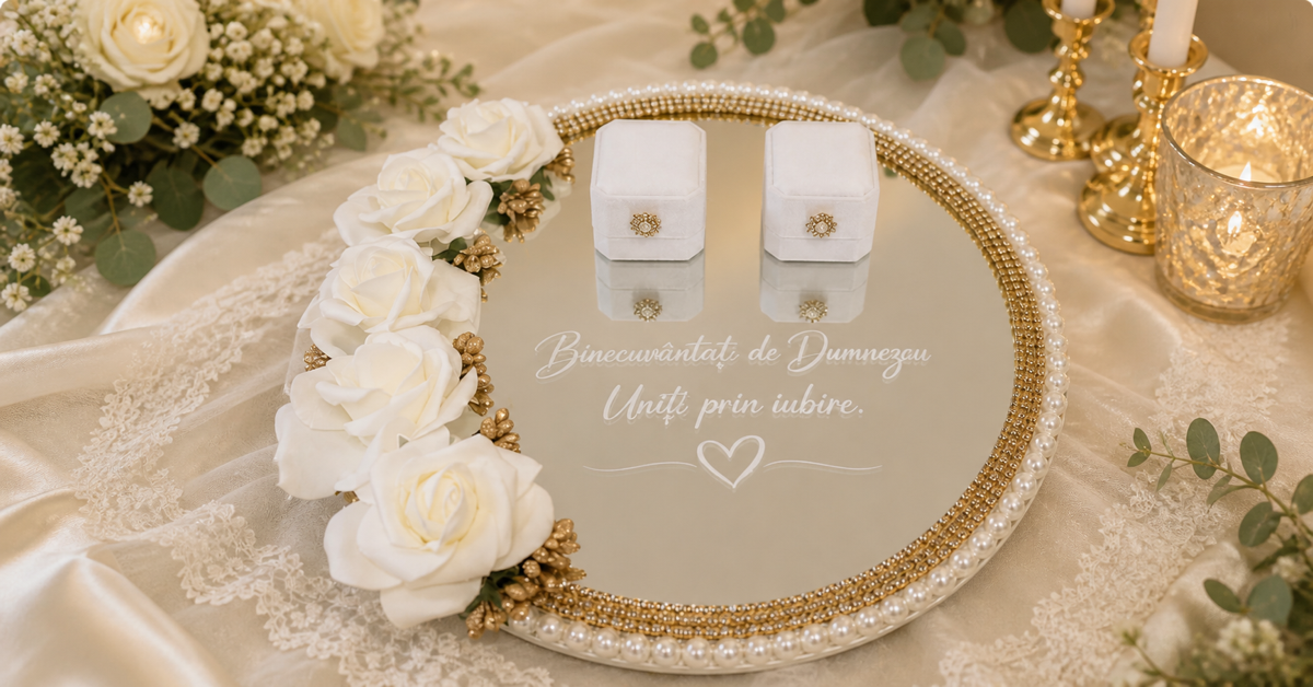 Selecție de cadouri și accesorii personalizate pentru nuntă